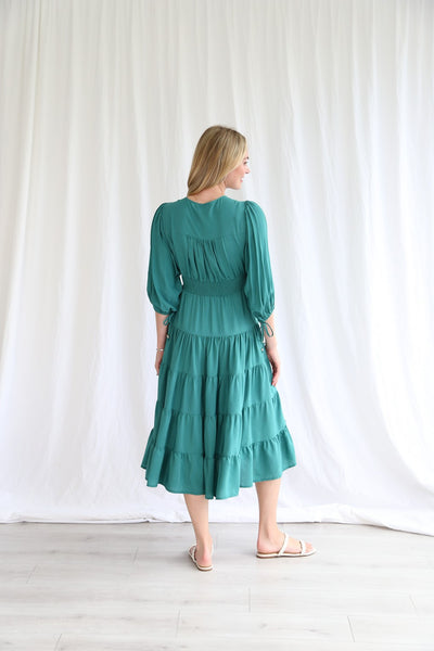 Emerald Midi Dress
