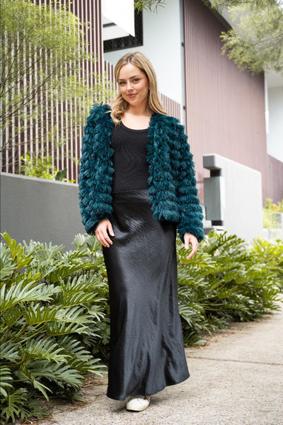 Fringe Fur Coat