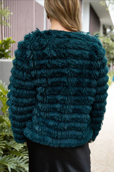 Fringe Fur Coat