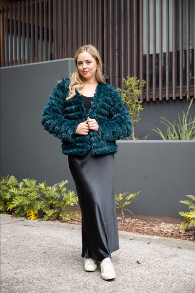 Fringe Fur Coat